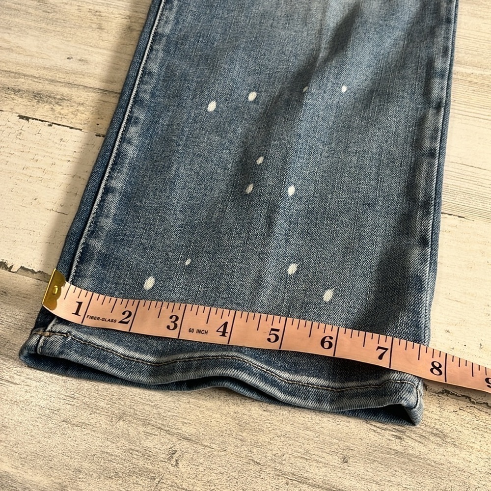 NYDJ Bleach Spattered Crop Jeans Size 12 - Picture 12 of 12